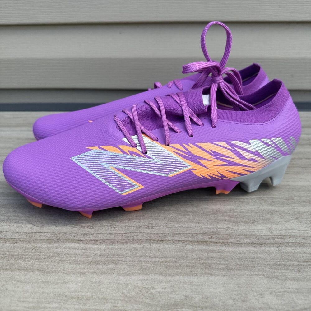 New Balance Furon V8 Pro FG Soccer Cleats Men US 12 Purple Orange SF3FEJ8 No Box